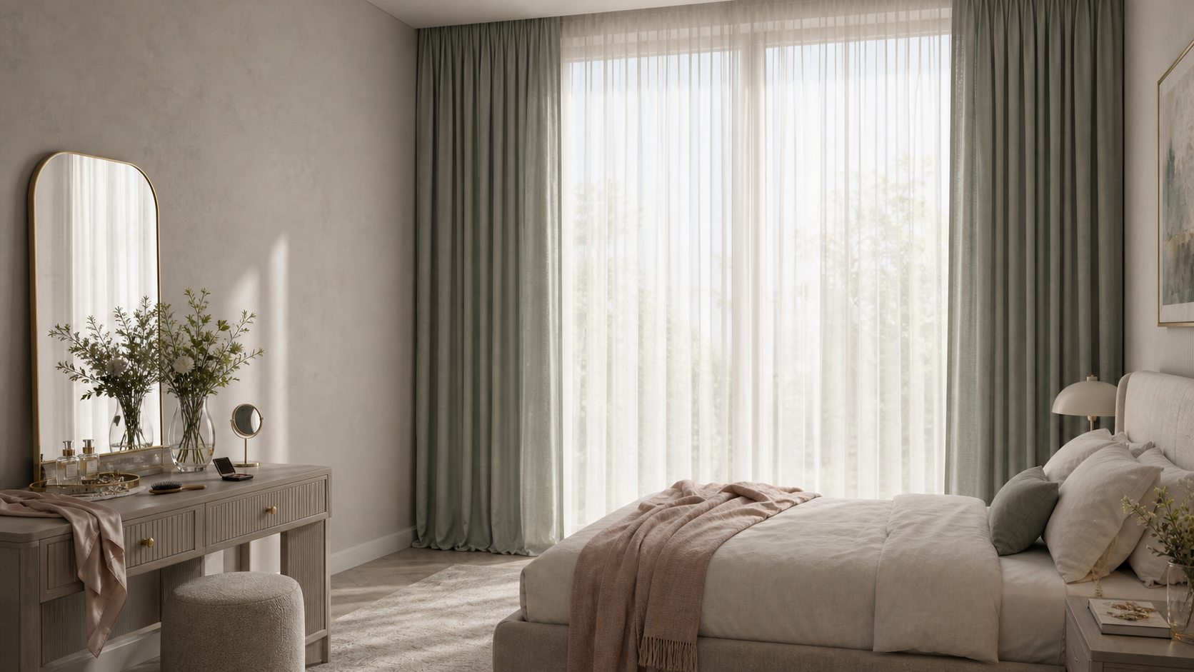 Bedroom curtains, Ibex Hill